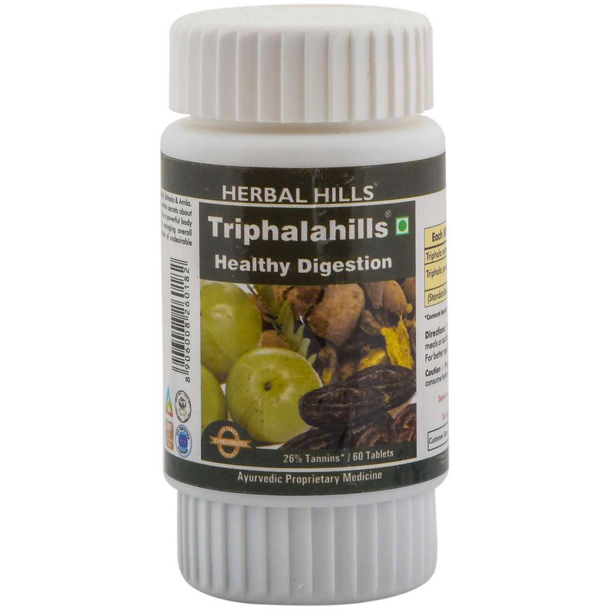 Herbal Hills Triphalahills 60 Tablets Triphala tablet - 500 mg Pure powder and extract blend in a Capsule 