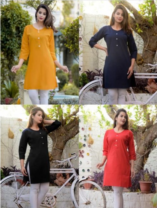 Short Cotton Kurti For woman M-L-XL-2XL 